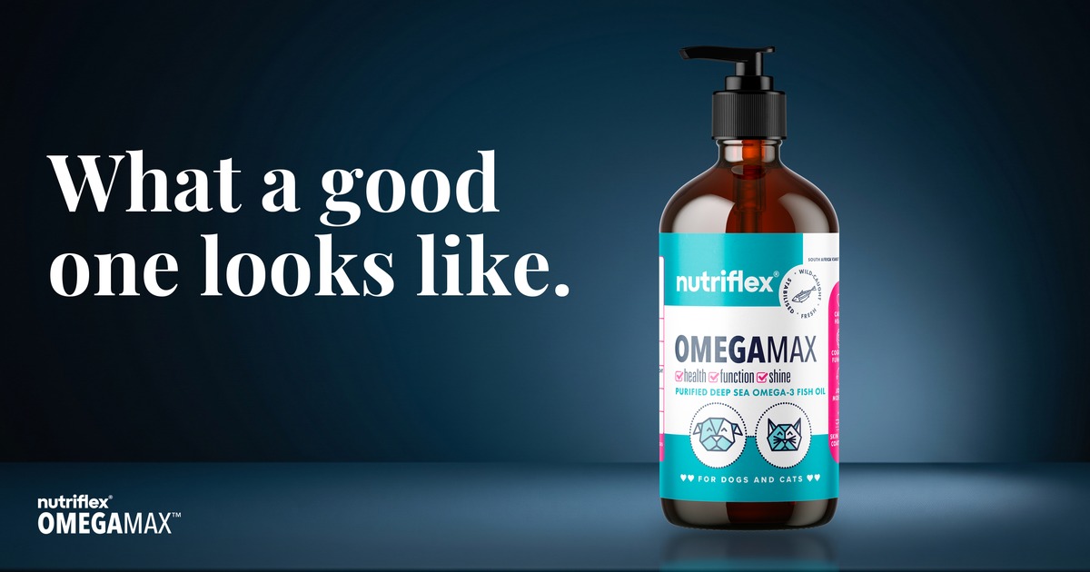 NutriFlex OmegaMax 250ml omega-3 fish oil pump bottle, the best fish oil for dogs and cats
